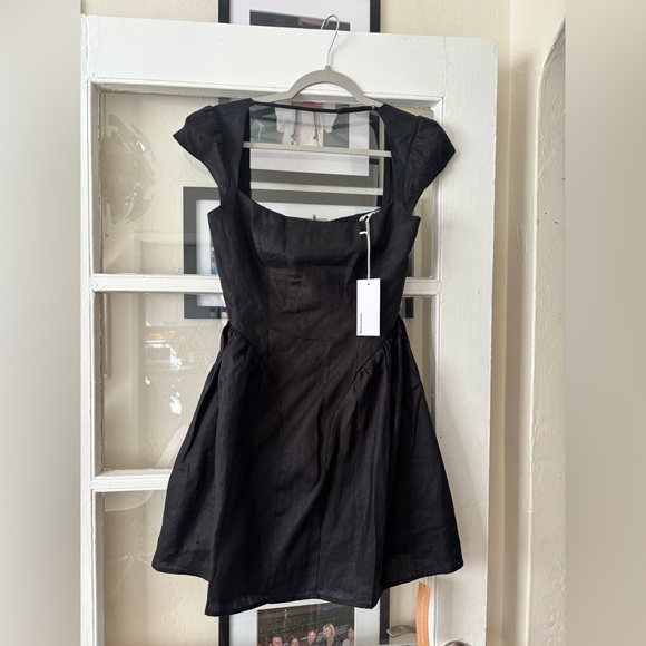 Oaklyn Cap Sleeve Linen Minidress size 2 NWT - Picture 4 of 9